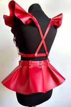 Deri Elbise Harness, Mini Deri Etek, Deri Elbise Etek Harness - APFT1001