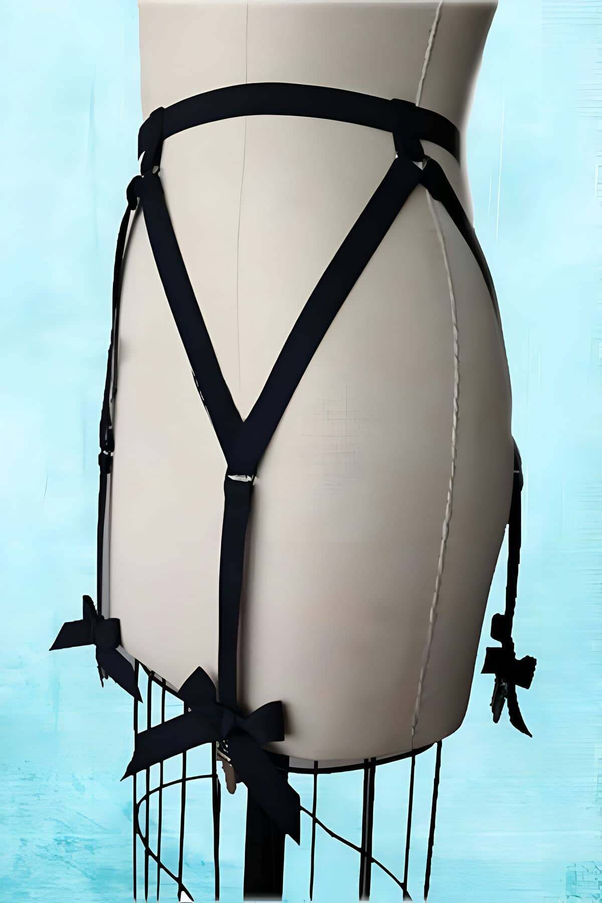 Fiyonklu Seksi Jartiyer Harness - APFT68