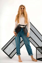 Günlük Kullanıma Seksi Deri Etek Harness - APFT1119