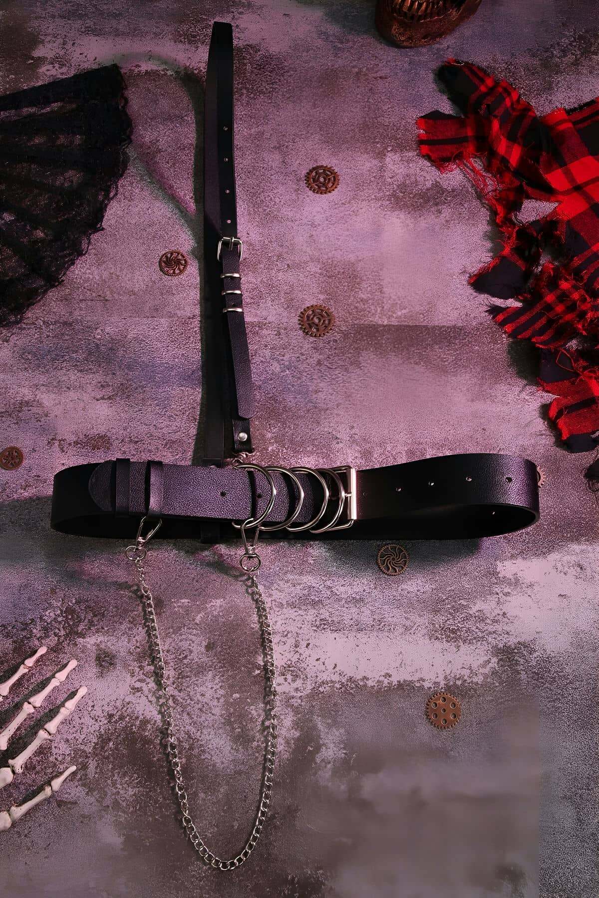 Omuzdan Tek Askılı Deri Harness - APFT939