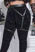 Seksi Deri Jartiyer Harness - APFT956